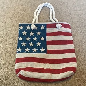 American Flag Tote Bag